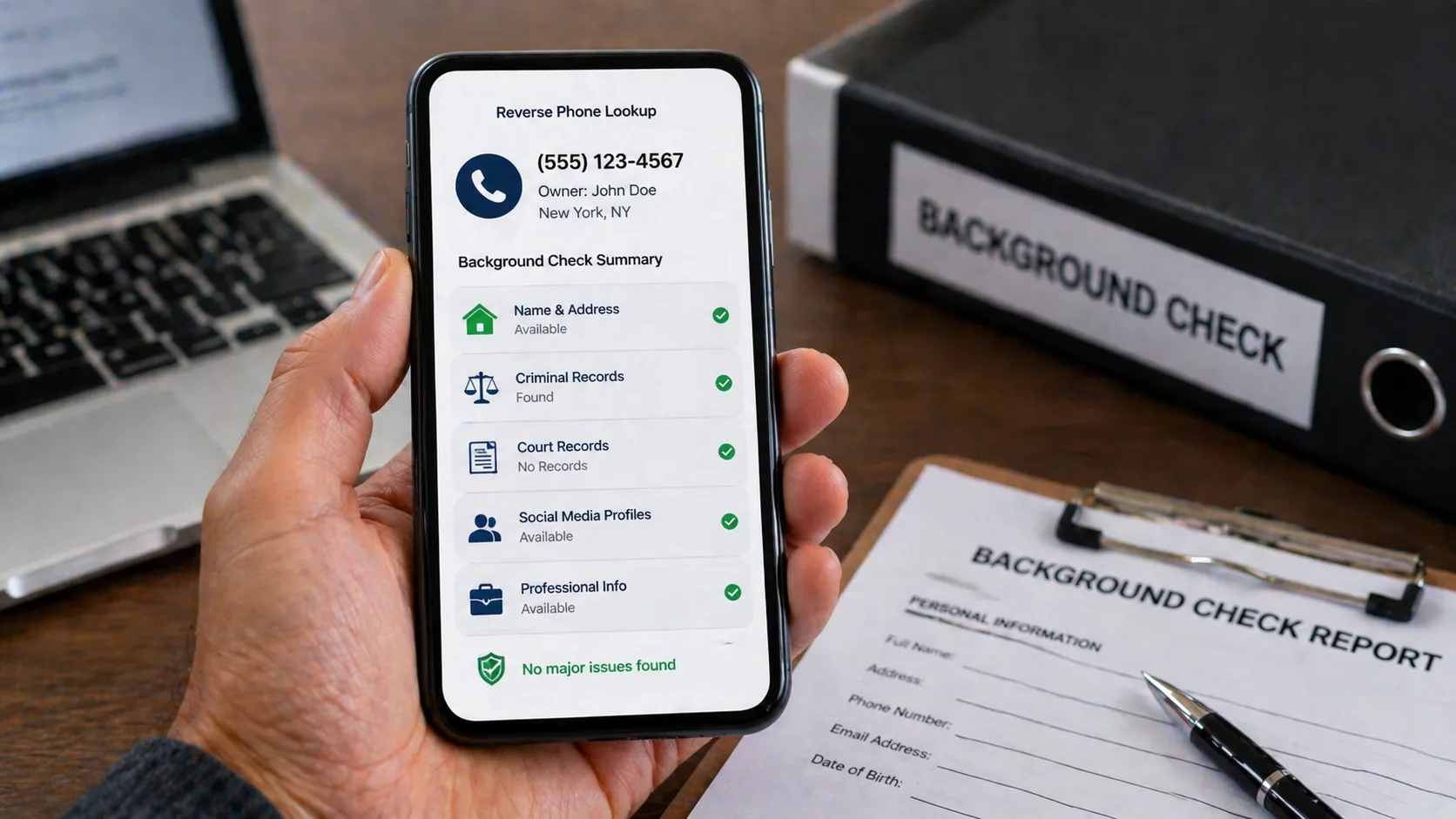 How Reverse Phone Lookup Assists in Background Checks